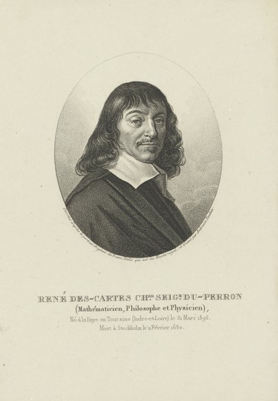 Portrait of the Philosopher René Descartes, 1596-1650, ca 1820 by Ambroise Tardieu
