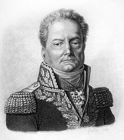 Portrait of Pierre Margaron (1765-1824), French general during the Revolution and the Empires. In 