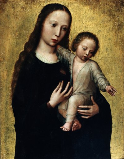 The Virgin Mary with the Child Jesus in a Shirt by Ambrosius Benson