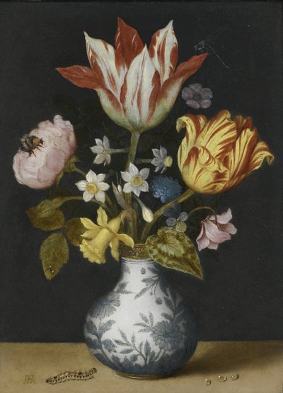 Still Life of Flowers in a Wan-Li Vase by Ambrosius Bosschaert the Elder