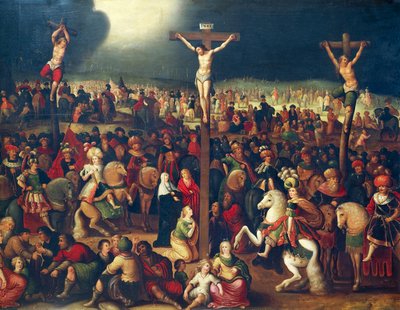 The Calvary by Ambrosius II Francken or Franck