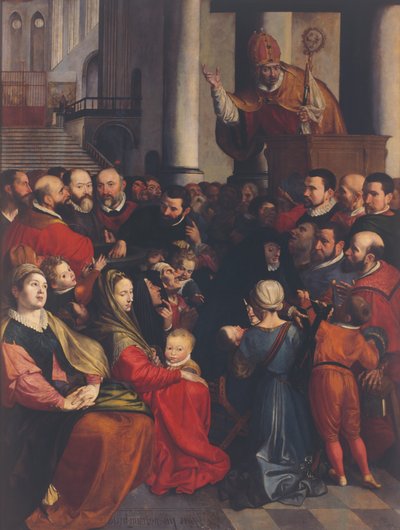 Saint Eligius preaches in Antwerp by Ambrosius the Elder Francken or Franck