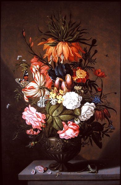 Still Life of Assorted Flowers by Ambrosius the Younger Bosschaert