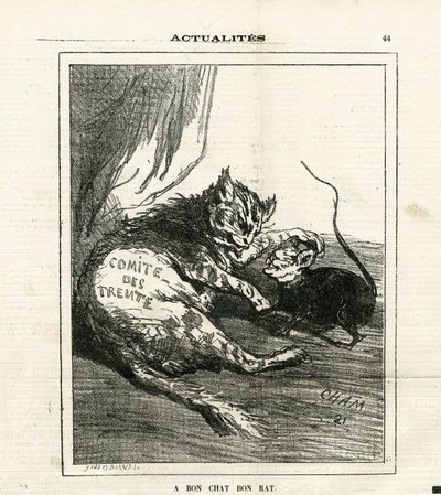 Illustration of Cham (1819-1879) in Le Charivari by Amédée de Noé