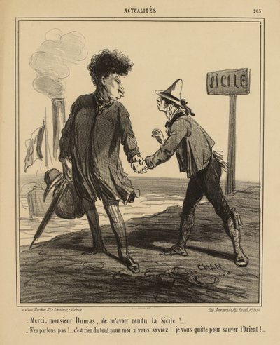 Thank You, Mr. Dumas, for Returning Sicily to Me by Amédée de Noé