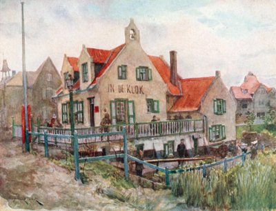 A Flemish Inn – Playing Skittles, La Panne by Amedee (after) Forestier