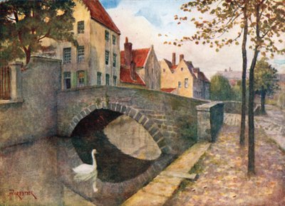 Quai des Marbriers, Bruges by Amedee (after) Forestier