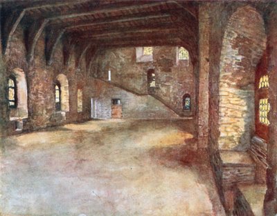 The Banquet Hall, Chateau des Comtes, Ghent by Amedee (after) Forestier