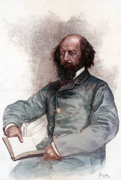 Alfred Lord Tennyson, English Poet by Amedee Forestier