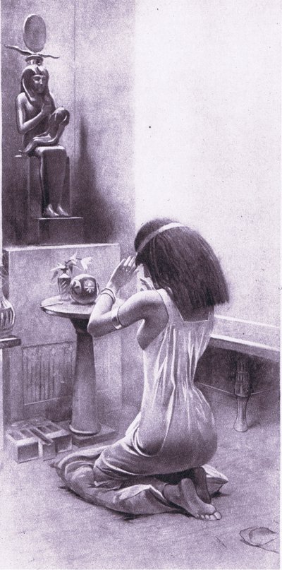 An Egyptian Woman at Her Devotions by Amedee Forestier