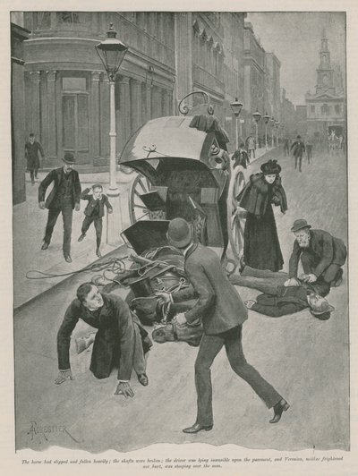 Carriage Accident by Amedee Forestier