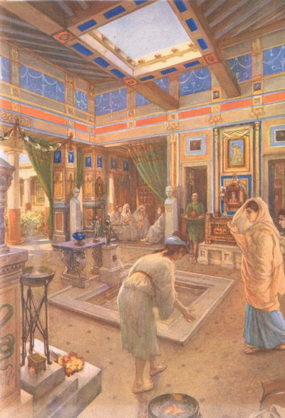 Domestic Life in Rome, from MacMillan School Posters by Amedee Forestier