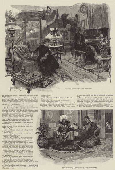 Mrs Hauksbee Sits Out, An Unhistorical Extravaganza (by Rudyard Kipling) by Amedee Forestier