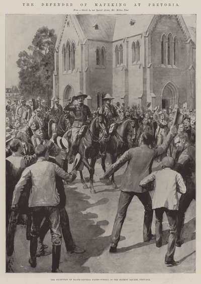 The Defender of Mafeking at Pretoria by Amedee Forestier
