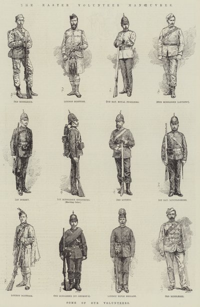 The Easter Volunteer Manoeuvres by Amedee Forestier
