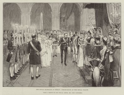 The Royal Marriage at Berlin, Torch-Dance at the Royal Palace by Amedee Forestier
