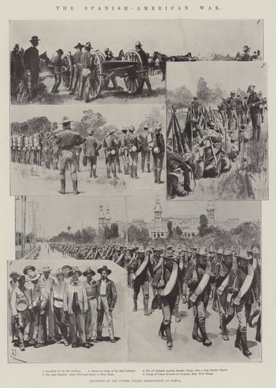 The Spanish-American War, Incidents of the United States Mobilisation at Tampa by Amedee Forestier