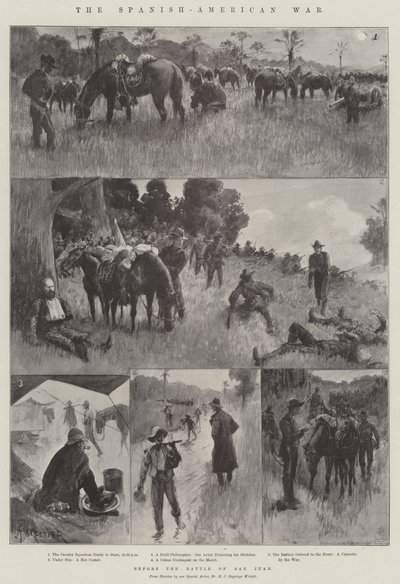 The Spanish-American War, before the Battle of San Juan by Amedee Forestier