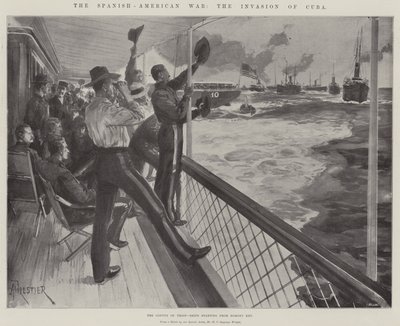 The Spanish-American War, the Invasion of Cuba, the Convoy of Troop-Ships starting from Egmont Key by Amedee Forestier