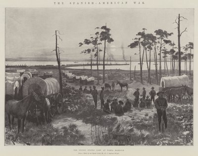 The Spanish-American War, the United States Camp at Tampa Harbour by Amedee Forestier