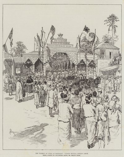 The Viceroy of India at Mandalay, passing Moolla Ismail