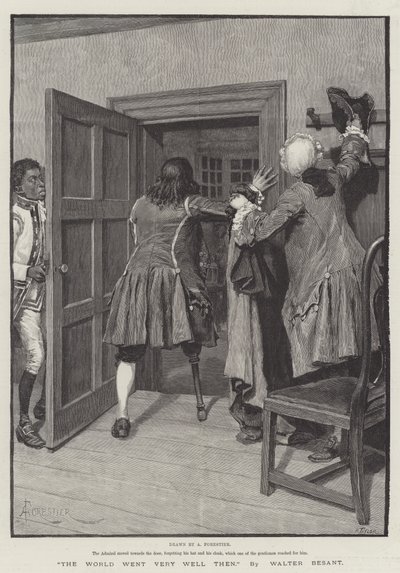 The World Went Very Well Then, by Walter Besant by Amedee Forestier