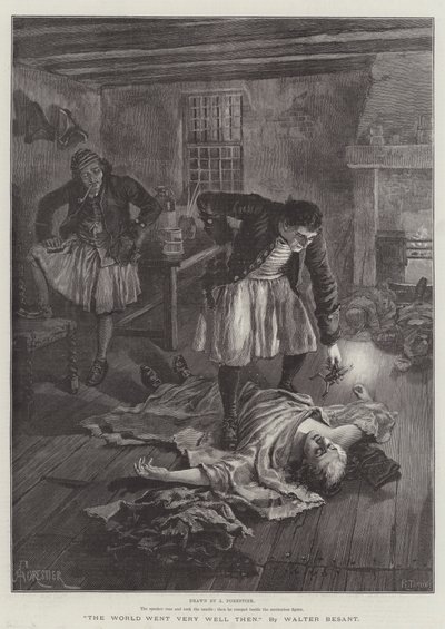 The World Went Very Well Then, by Walter Besant by Amedee Forestier