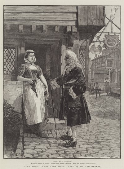 The World Went Very Well Then, by Walter Besant by Amedee Forestier