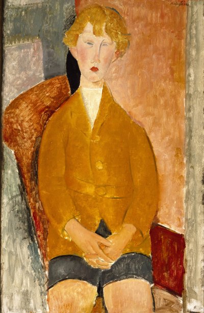 Boy in Short Pants, c.1918 by Amedeo Modigliani
