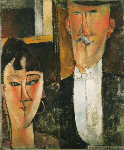 Bride and Groom by Amedeo Modigliani