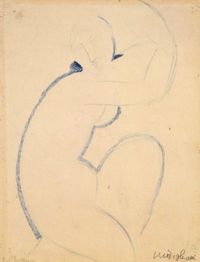 Cariatide by Amedeo Modigliani