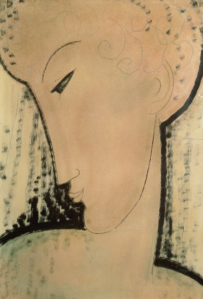 Female Head by Amedeo Modigliani