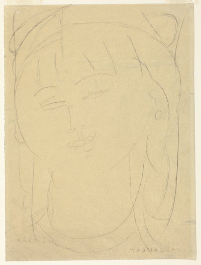 Head of Anatolia by Amedeo Modigliani