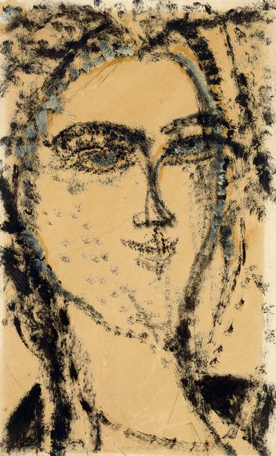 Head of a Woman by Amedeo Modigliani