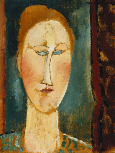 Head of a Woman with Red Hair by Amedeo Modigliani
