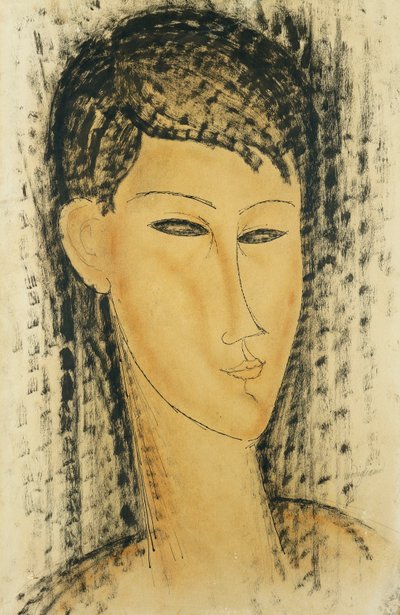 Head of a Young Woman by Amedeo Modigliani
