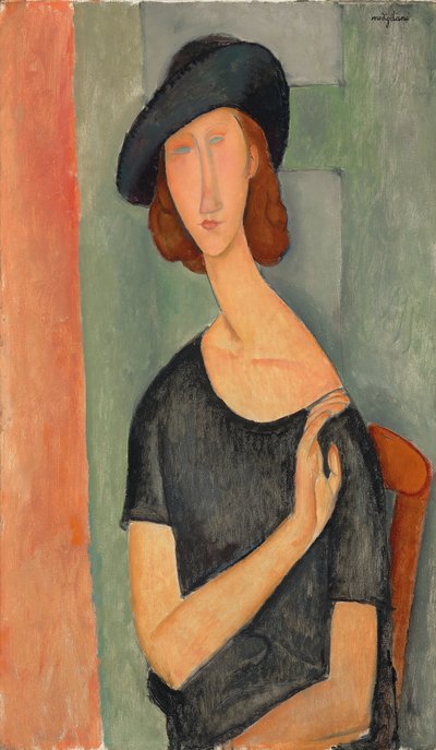 Jeanne Hébuterne (With Hat) by Amedeo Modigliani