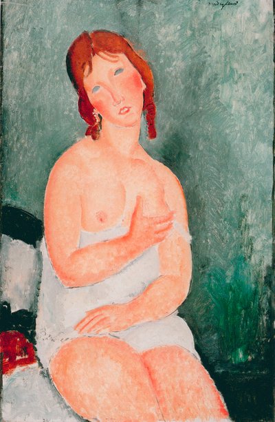Young Woman in a Chemise by Amedeo Modigliani