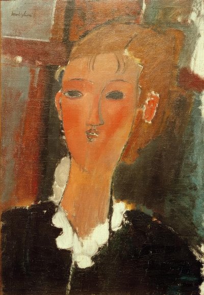 Young Woman with White Collar by Amedeo Modigliani