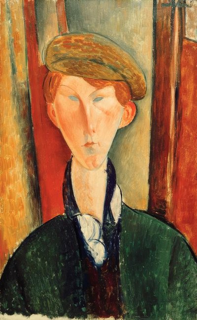 Young Man with Cap by Amedeo Modigliani