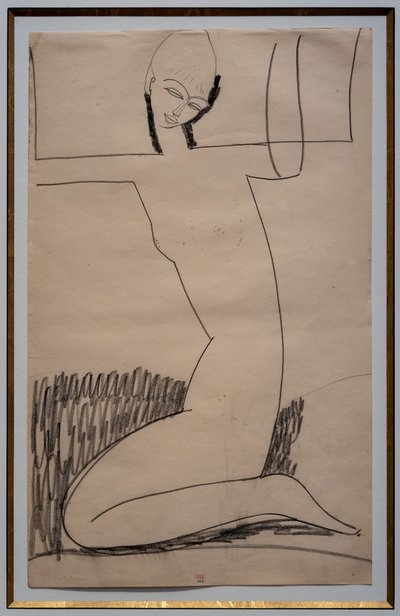 Kneeling Caryatid by Amedeo Modigliani