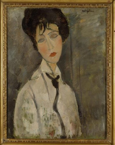 The Woman with the Black Tie by Amedeo Modigliani