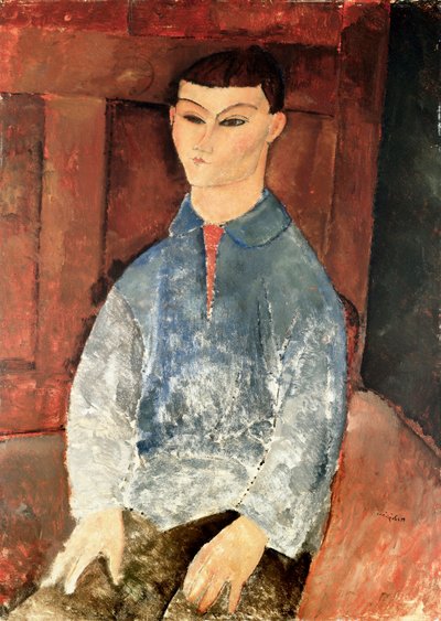 Portrait of Moise Kisling Sitting by Amedeo Modigliani