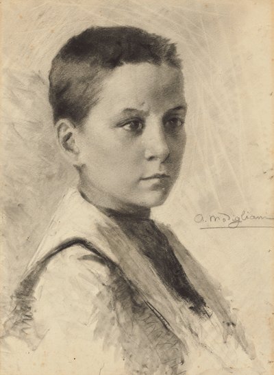 Self-portrait, 1899 by Amedeo Modigliani