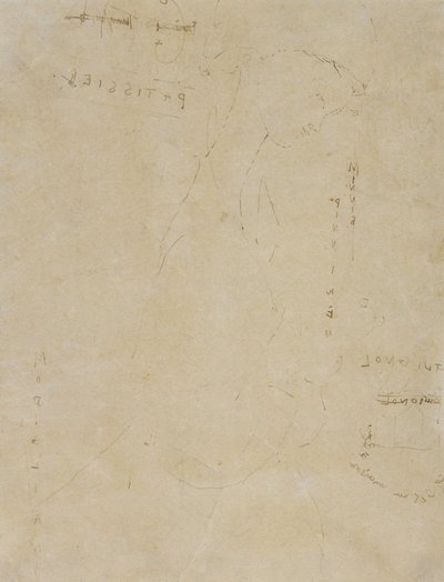 Sketch of Minnie Pinniken in the Pastry Shop by Amedeo Modigliani
