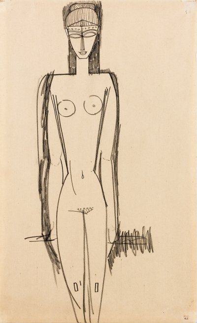 Standing Nude, c.1910-1911 by Amedeo Modigliani