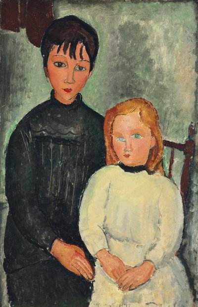 Two Girls by Amedeo Modigliani