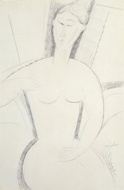 Woman Sitting Down by Amedeo Modigliani