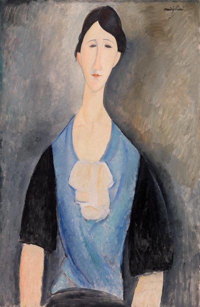 Woman in Blue by Amedeo Modigliani
