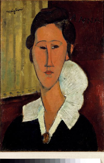 Woman with the Collar or Portrait of Anna Zborowska by Amedeo Modigliani